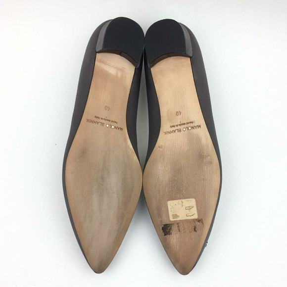 MANOLO BLAHNIK Hangisi Jeweled Pointy Toe … - Picture 11 of 13